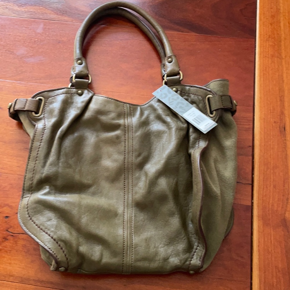 Perlina NY, Sienna Olive tote handbag